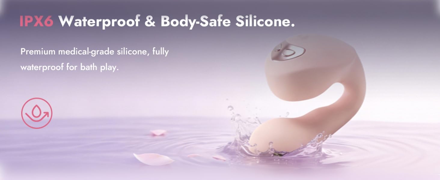 IPX6 Waterproof & Body-Safe Silicone